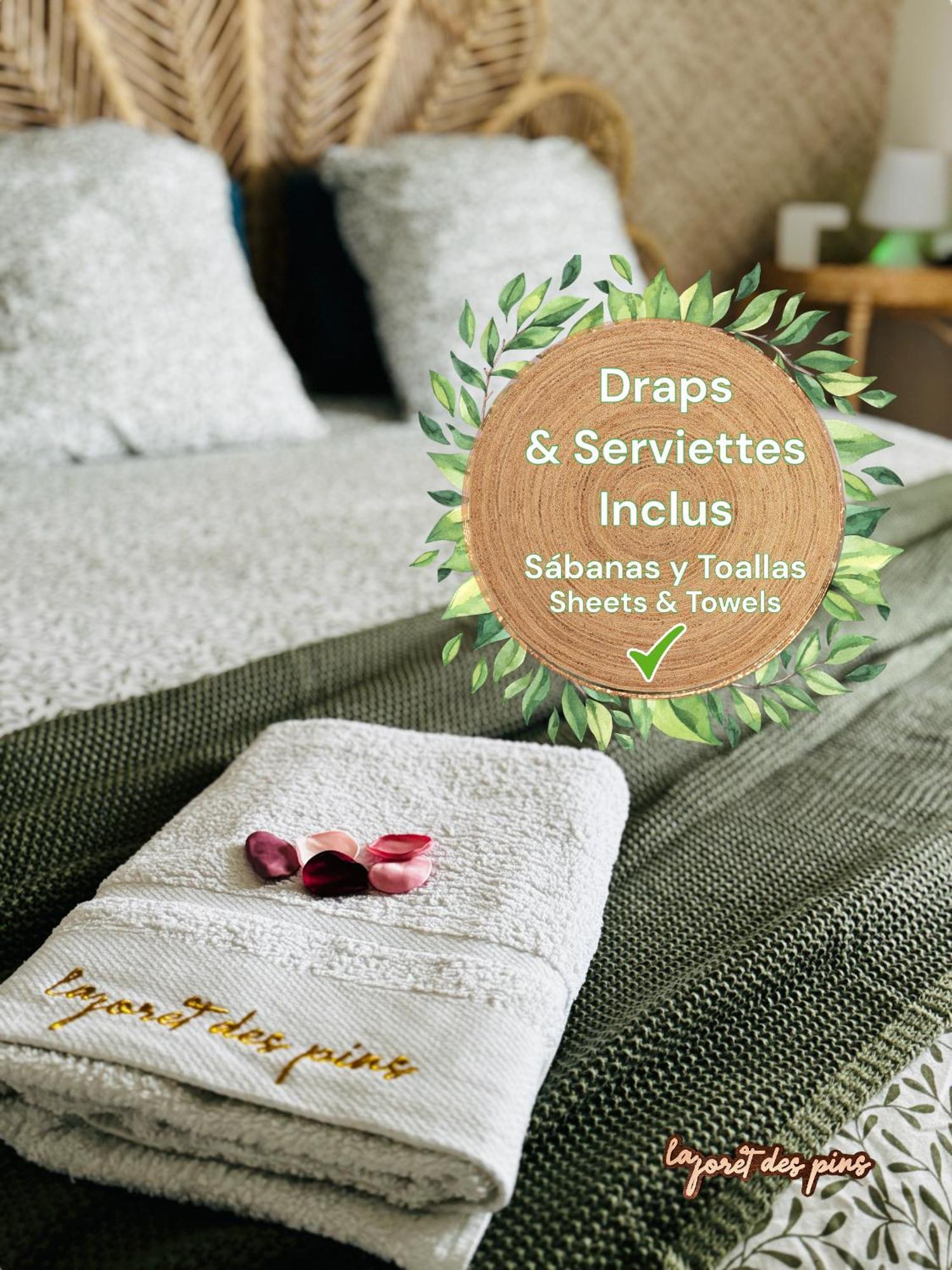La Foret Des Pins - Free Check-in - Wifi - Parking Prive - Netflix - Draps & Serviettes Inclus
