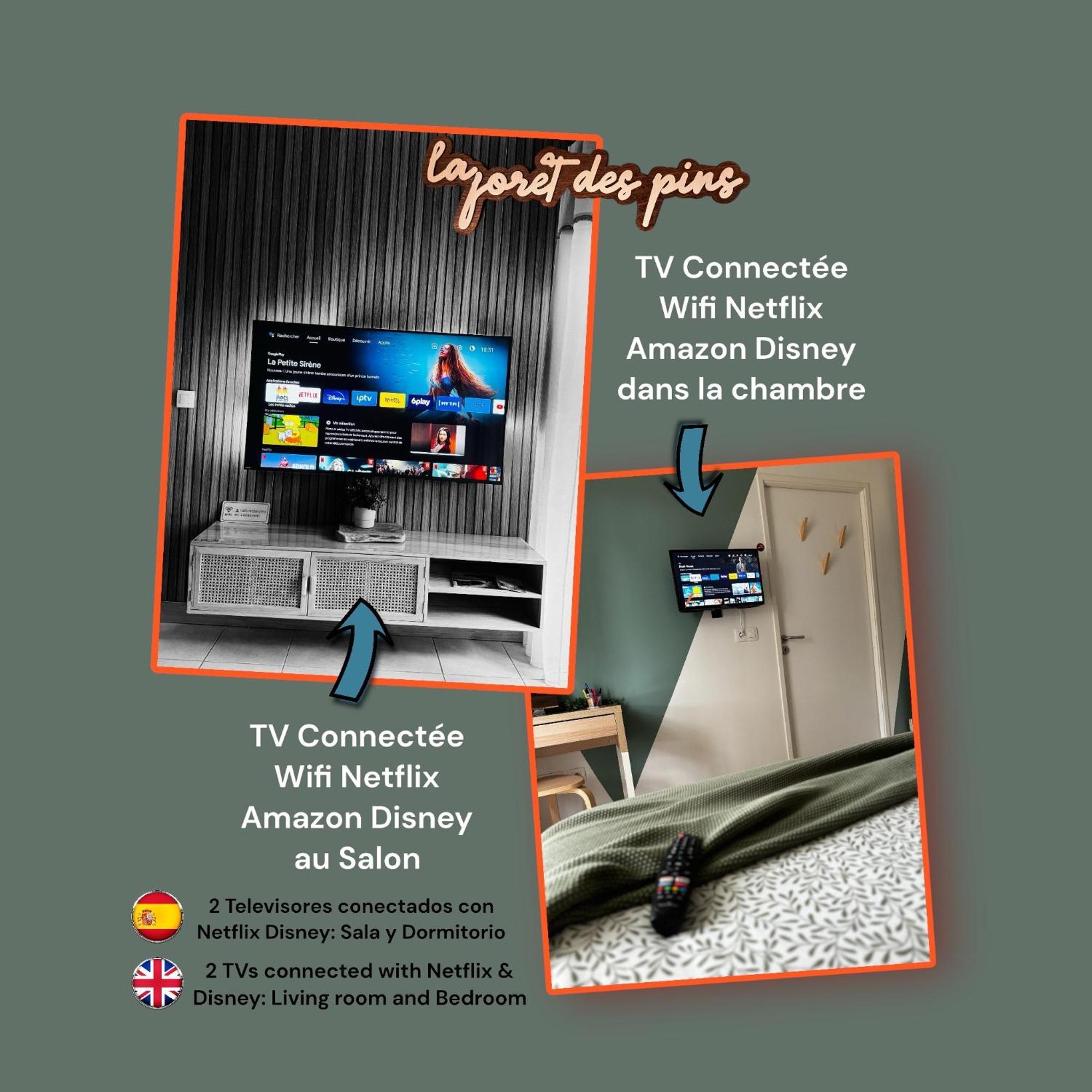 La Foret Des Pins - Free Check-in - Wifi - Parking Prive - Netflix - Draps & Serviettes Inclus Apartment Labenne